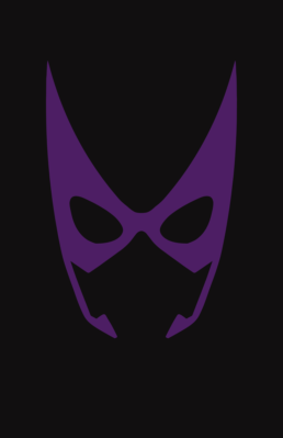 Minimalist design of DC Comics Huntress mask by Minimalist Heroes