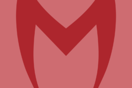 Minimalist design of Marvel's Scarlet Witch mask by Minimalist Heroes
