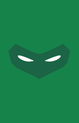 Minimalist design of DC Comics Green Lantern (Hal Jordan) mask by Minimalist Heroes