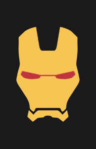Minimalist design of Marvel's Iron Man helmet (Marvel NOW!) by Minimalist Heroes