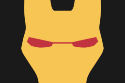 Minimalist design of Marvel's Iron Man helmet (Marvel NOW!) by Minimalist Heroes
