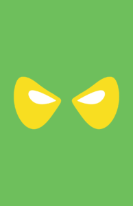 Minimalist design of Marvel's Gamora mask by Minimalist Heroes.