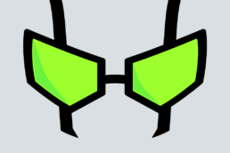 Minimalist design of Marvel's Superior Octopus mask by Minimalist Heroes.