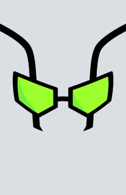 Minimalist design of Marvel's Superior Octopus mask by Minimalist Heroes.