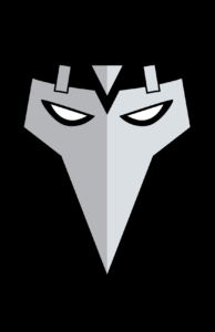 Minimalist design of Marvel's X-Cutioner mask by Minimalist Heroes.