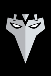 Minimalist design of Marvel's X-Cutioner mask by Minimalist Heroes.
