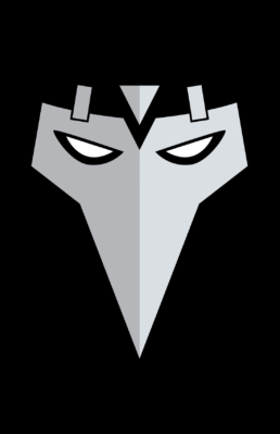 Minimalist design of Marvel's X-Cutioner mask by Minimalist Heroes.