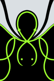 Minimalist design of Marvel's Superior Octopus suit by Minimalist Heroes.